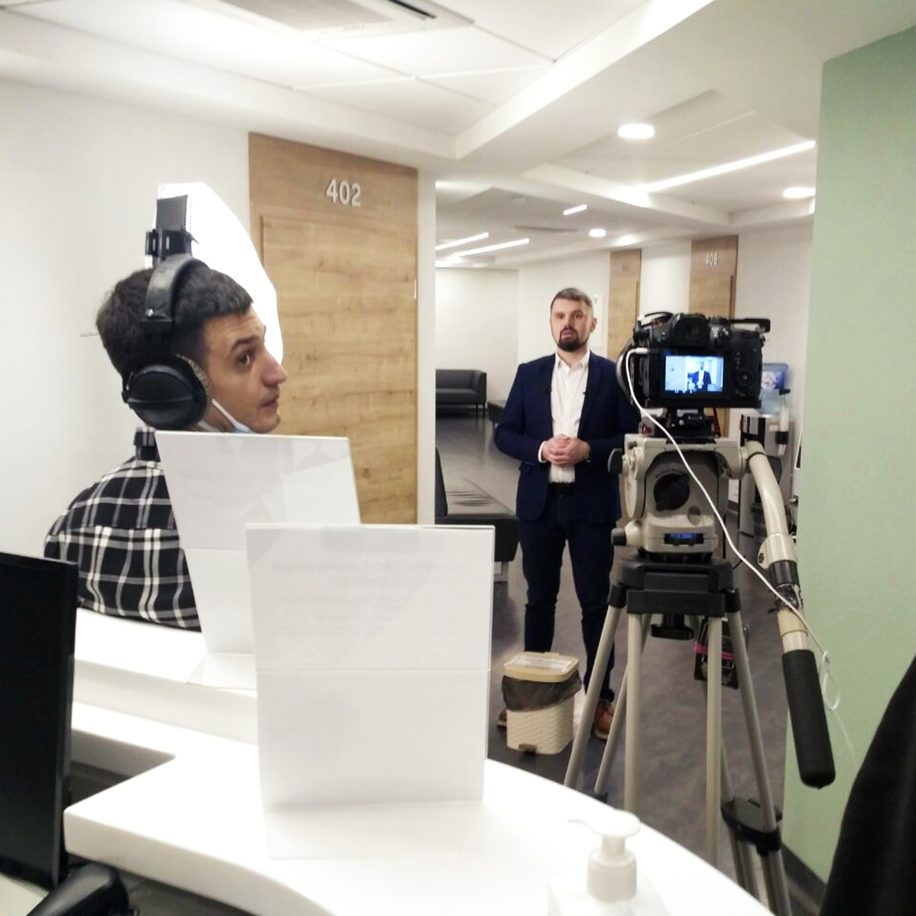 Процесс съемок рекламного ролика Hörmann